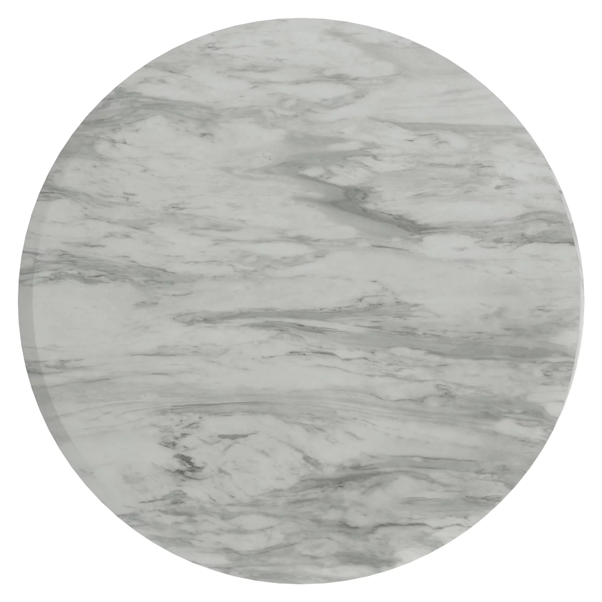 Faux Marble Round Coffee Table