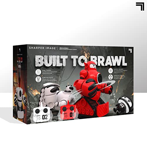 Sharper Image® Mecha Rivals Remote Control Battle Robots, Two-Player Wireless Fighting Set with Lights and Sounds