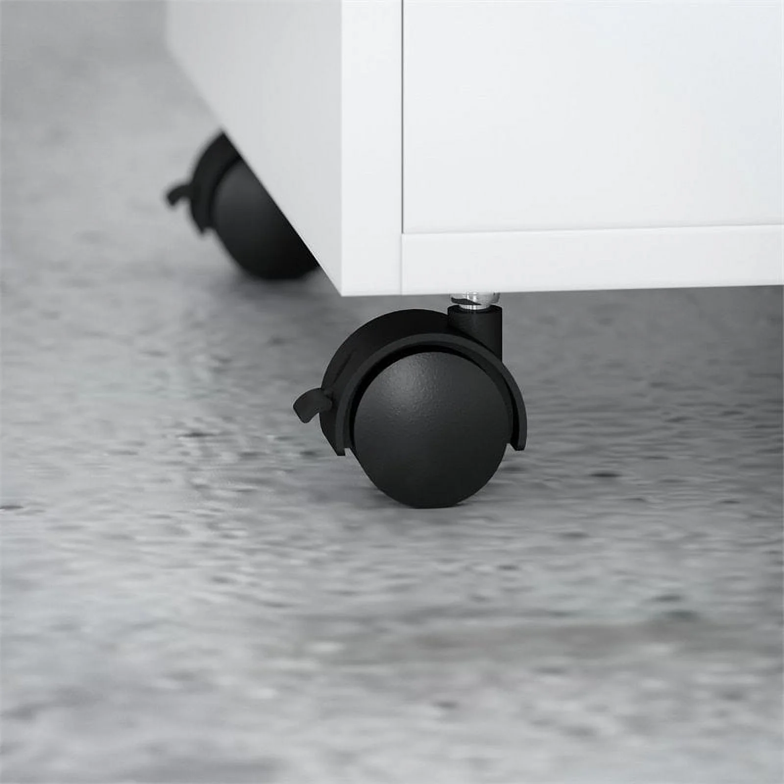 Scranton & Co 3-Drawer Traditional Engineered Wood Mobile File Cabinet in White