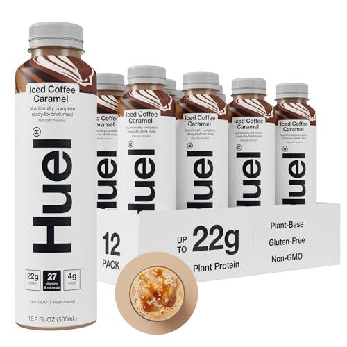 Huel Ready-to-Drink | Chocolate Meal Replacement Drink | High Protein Drink | Nutritionally Complete, Low Sugar, High Fiber, Plant Based, Vegan, Healthy | 20g Protein Per Bottle | 16.9 Fl Oz (12 Pack)