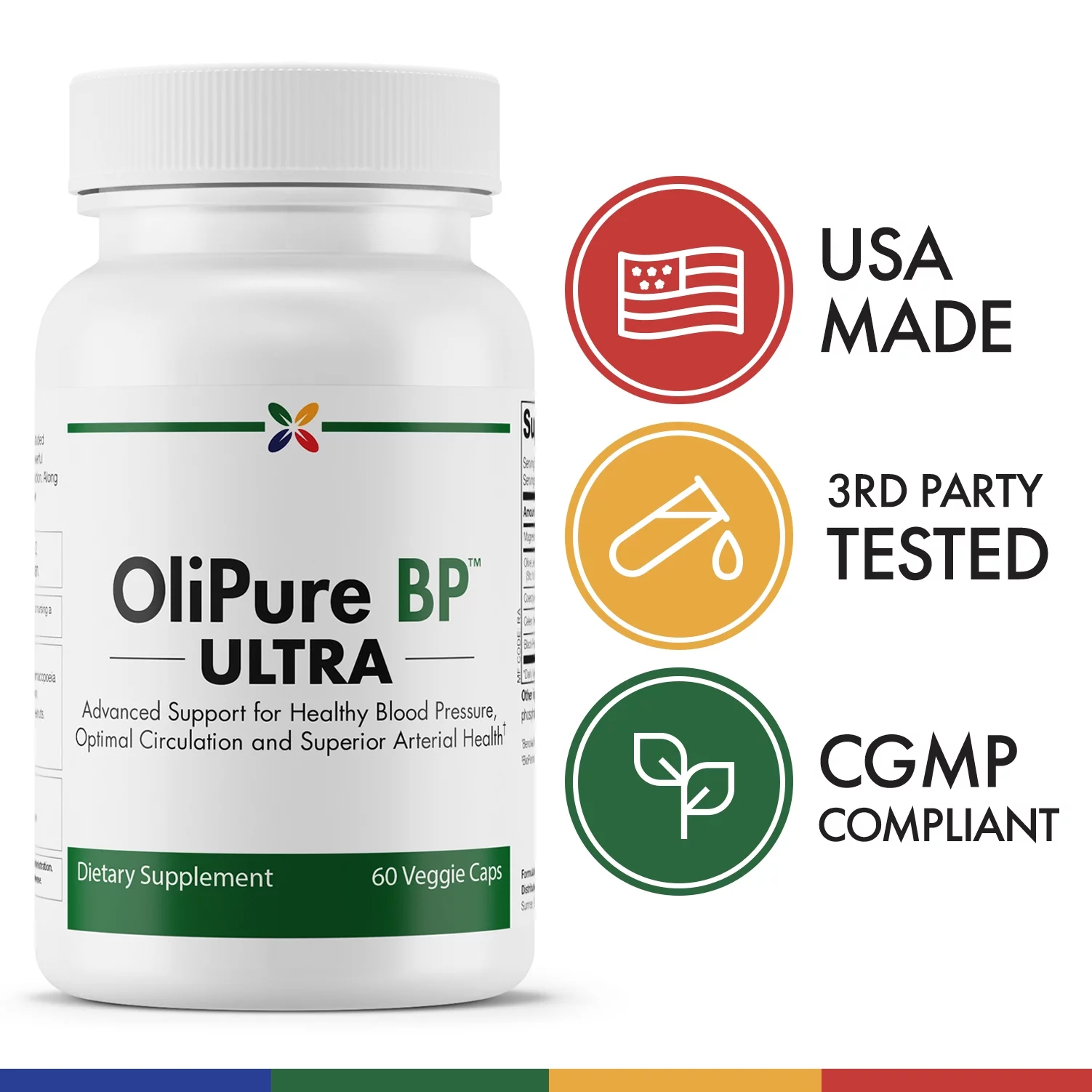 Stop Aging Now - OliPure BP ULTRA - 60 Veggie Caps