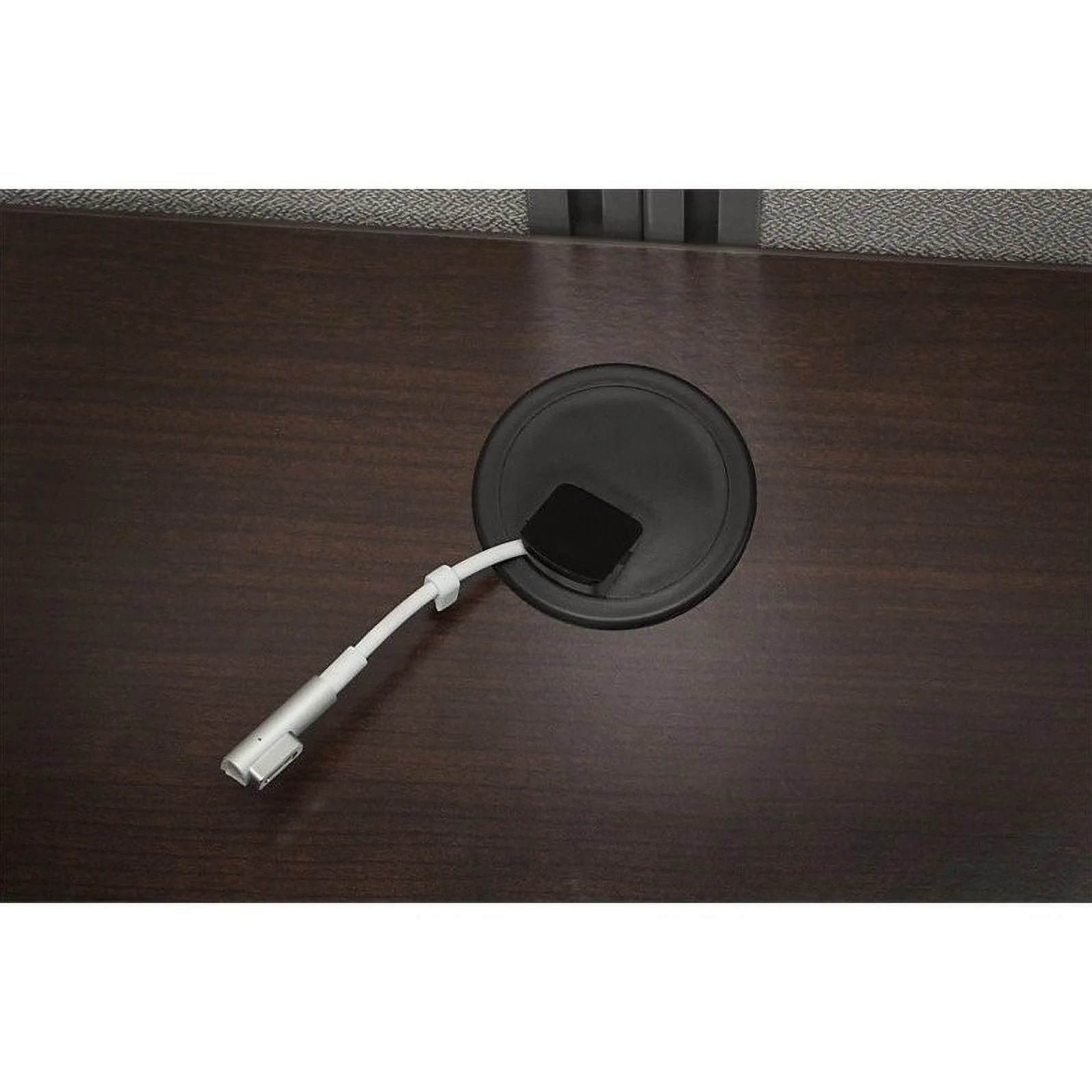 Scranton & Co Furniture 60W Two Person Straight Desk Office Suite in Cherry