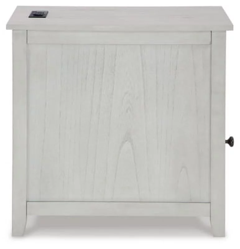 Signature Design by Ashley Casual Treytown Chairside End Table  Antique White