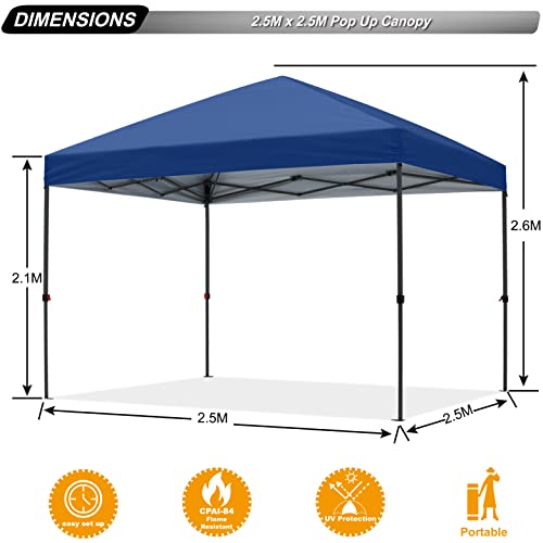 ABCCANOPY Pop Up Canopy - Outdoor Patio Portable Canopy Tent Heavy Duty for Backyard and Deck with 4 Sandbags(White, 10x10)