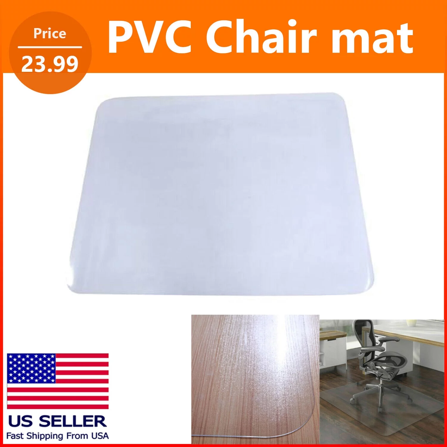 Modern-Life Home Office Chair Mat For Carpet Floor Protection Under Executive Computer Desk 48