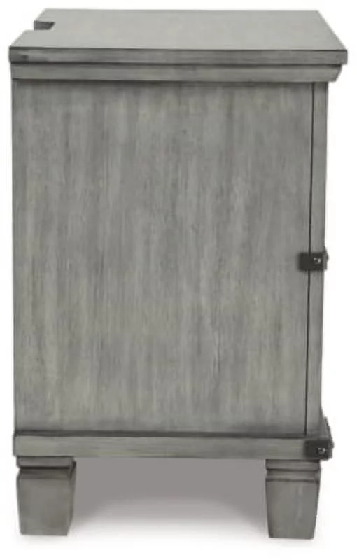 Signature Design by Ashley Russelyn 2 Drawer Nightstand, Gray