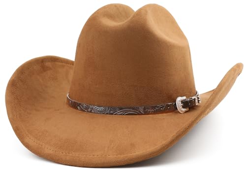 Big Cowboy Hat for Women Men Wide Brim Cowgirls Beach Cattleman Western Cowboys Hat