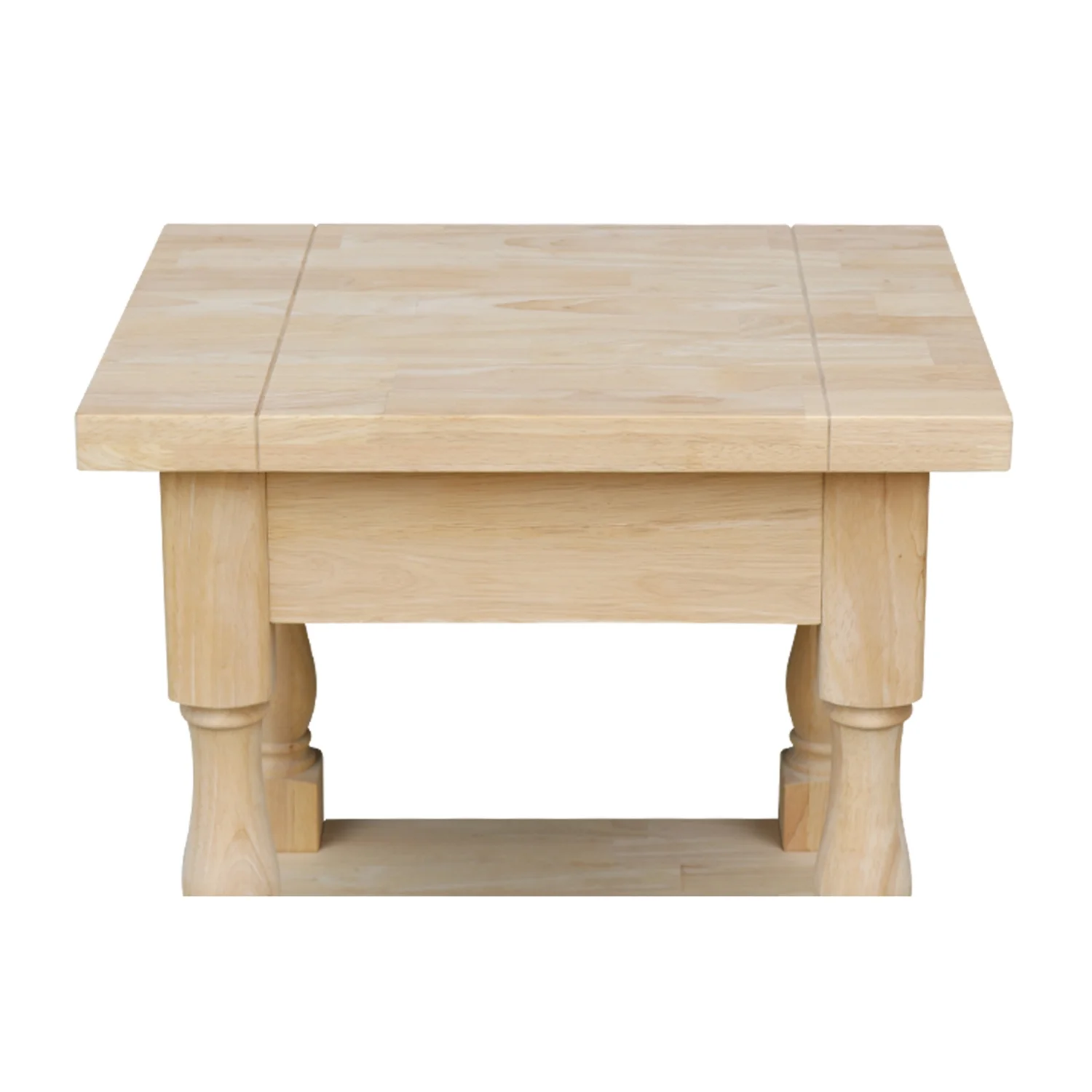 International Concepts Solid Wood Tuscan End Table Unfinished