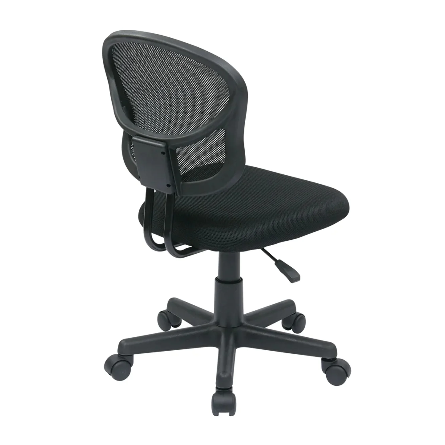 OSP Home Furnishings Mesh Task Chair in Black Fabric