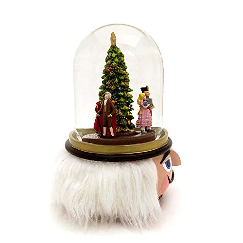 Nutcracker 100MM Musical Holiday Glitterdome Plays Tune Nutcracker Ballet