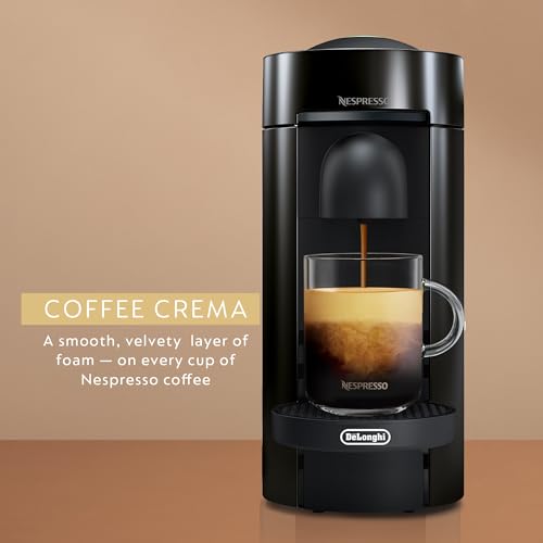 Nespresso Vertuo Plus Coffee and Espresso Maker by De'Longhi, Grey with Aeroccino Milk Frother