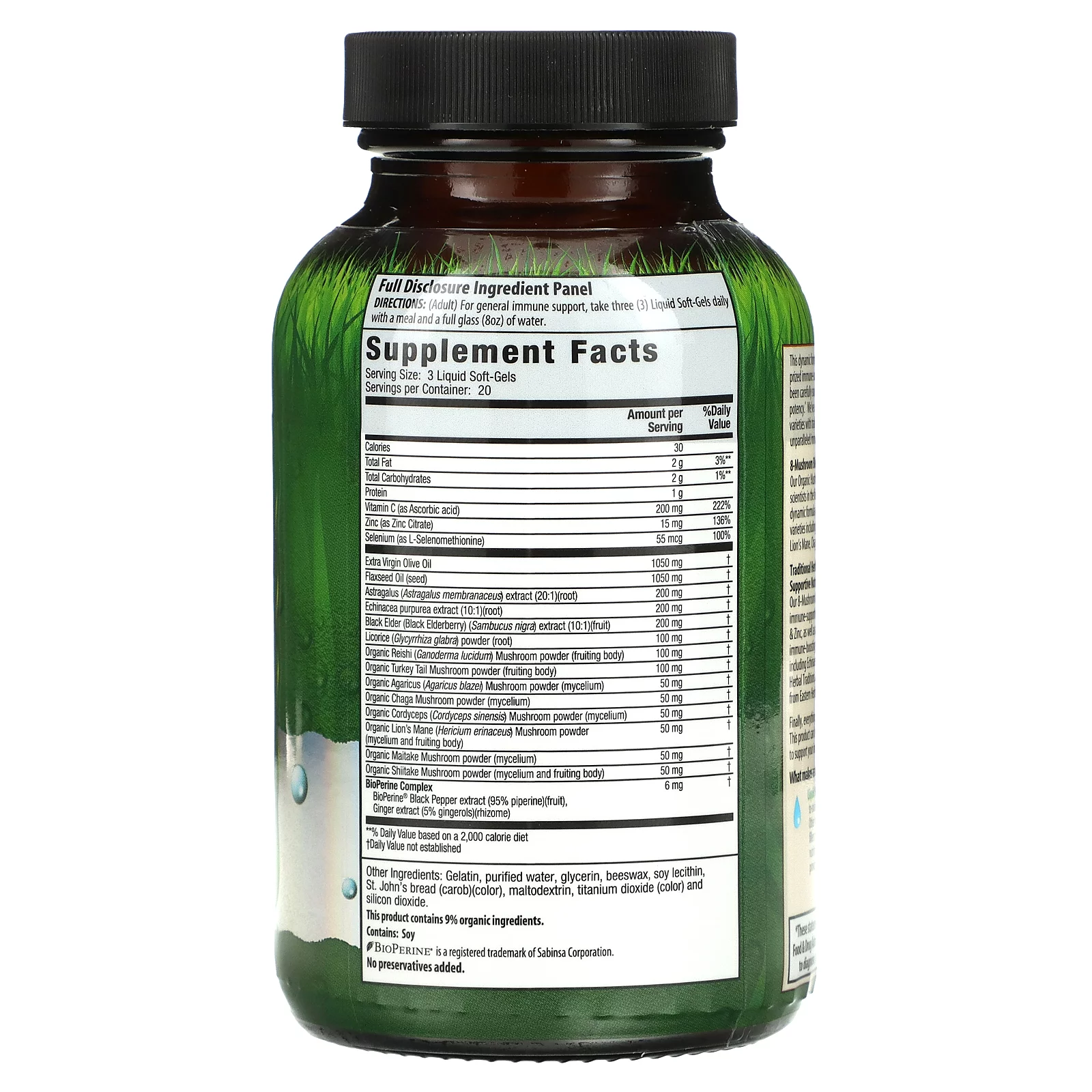 Irwin Naturals Pure Defense Mushromm-8 Immune Support
