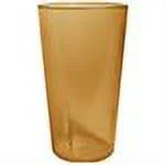winco ptp-32a 32 oz. amber pebbled tumblers