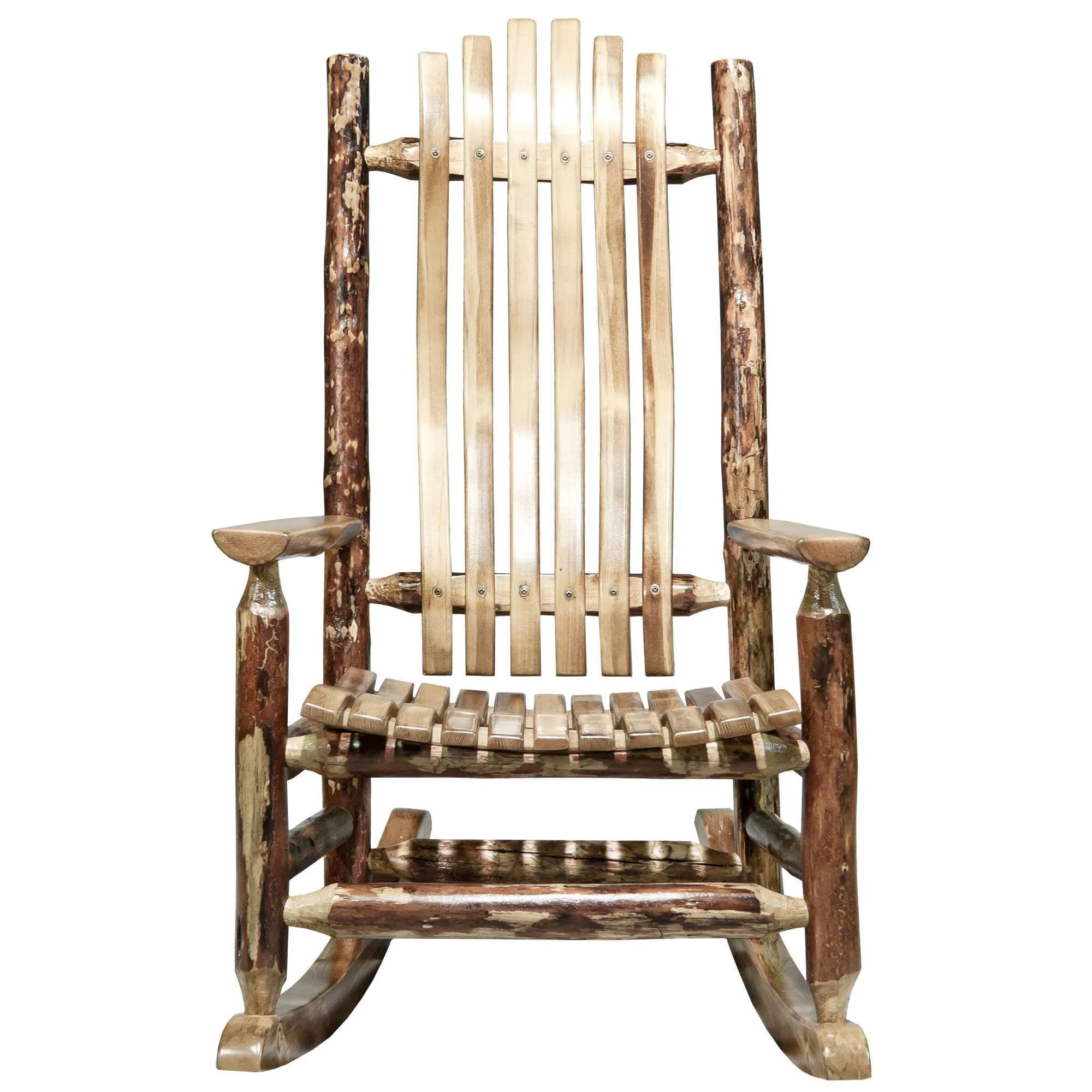 Glacier Country Collection Adult Log Rocker