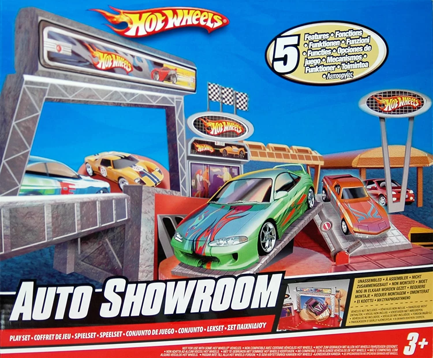Hot Wheels Auto Showroom Playset - Display Stand Car Lift