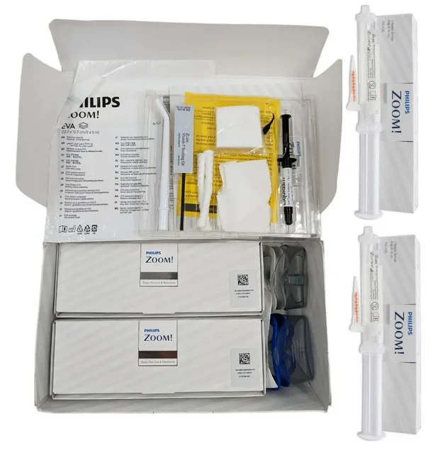 Professional Office Philips Zoom Whitening Kit Chairside Light-Activated, 2 Person Complete Procedures Teeth Whiteninhg Zoom Kit