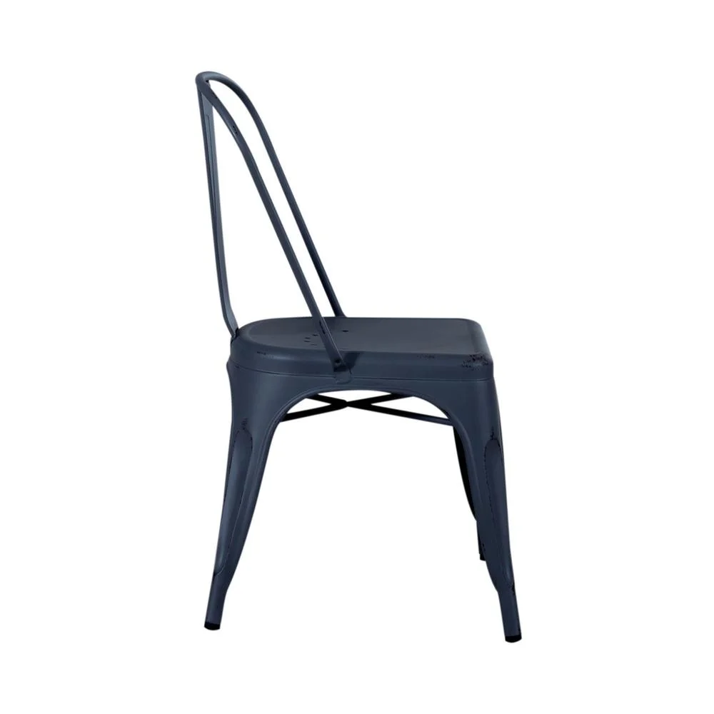 Liberty Furniture Industries Bow Back Side Chair- Navy