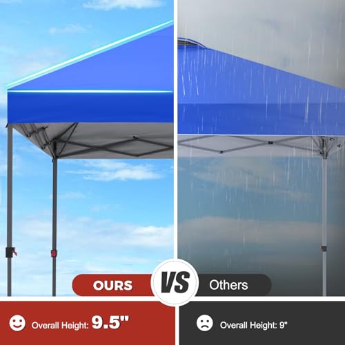 ABCCANOPY Pop Up Canopy - Outdoor Patio Portable Canopy Tent Heavy Duty for Backyard and Deck with 4 Sandbags(White, 10x10)