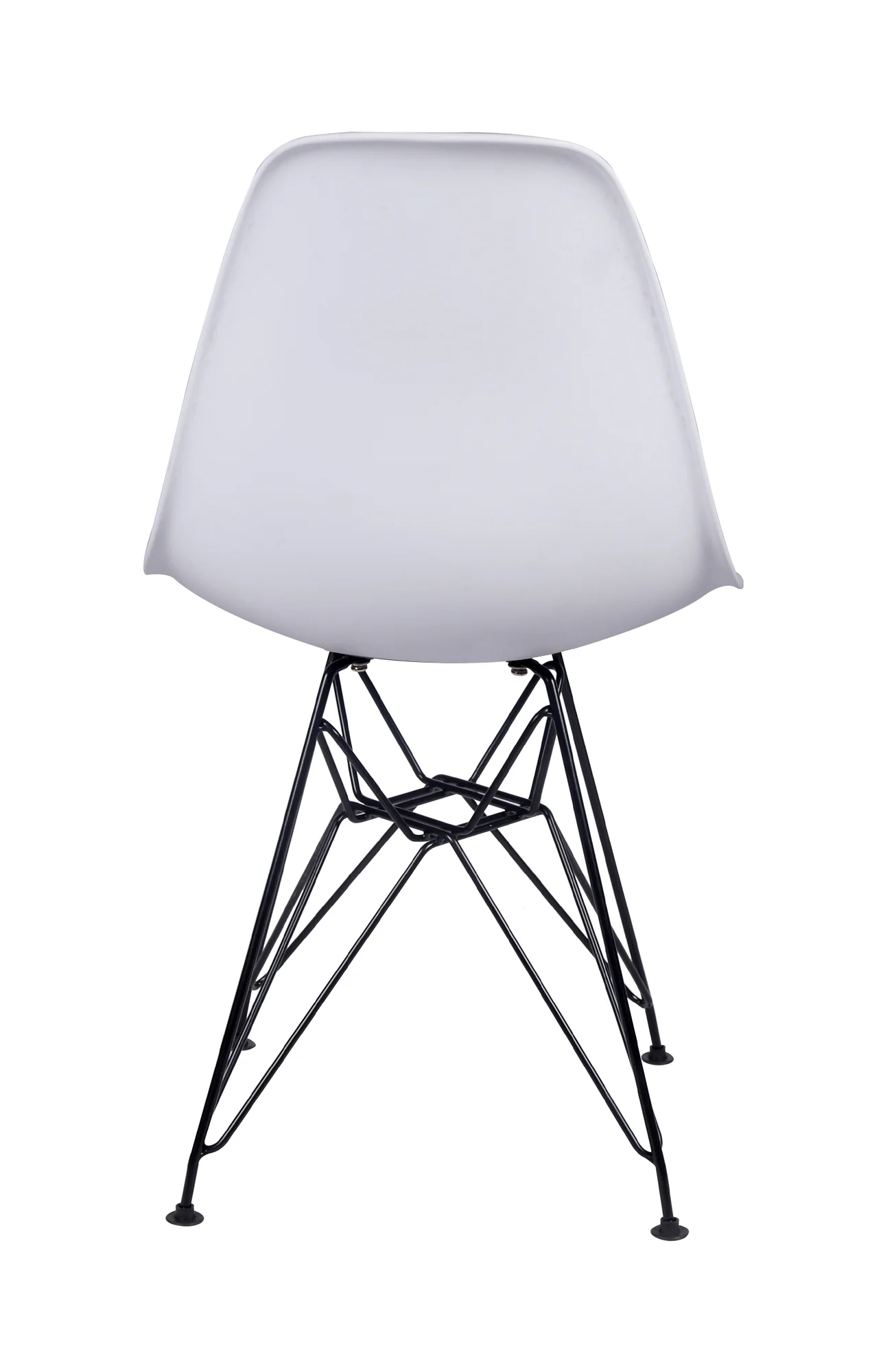 GIA Design Group White Dining Room Kitchen Chairs with Black Legs