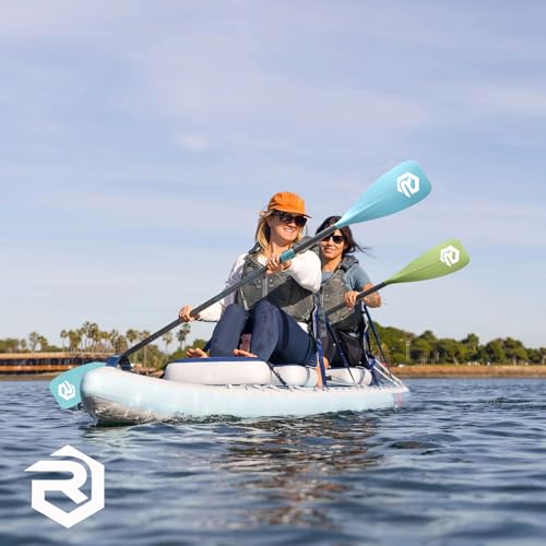 SUP Paddle - Paddle Board Paddle 4 Piece Stand Up Paddleboard Paddles Lightweight Floating Kayak Paddle - Light Blue - Lake Green - Light Green