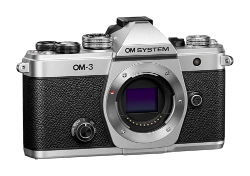 OM System Om-3 Mirrorless Micro Four Thirds Lens System Camera with Backside-Illuminated Stacked Live MOS Sensor and Built-in 5-Axis Sensor-Shift Image Stabilization