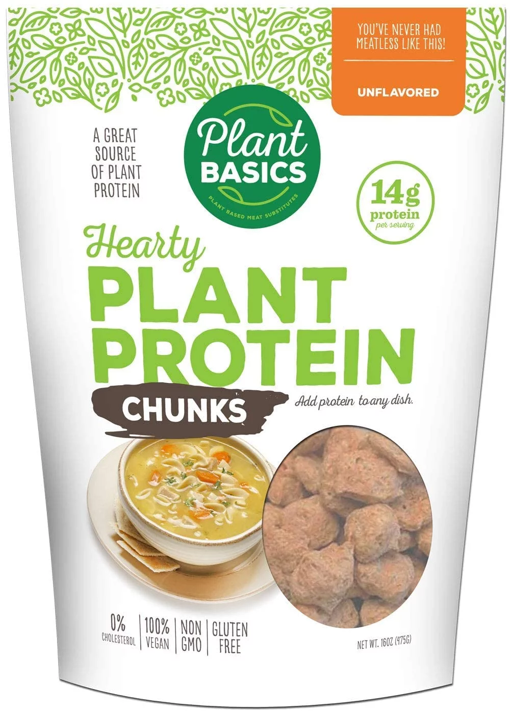 Plant Basics - Hearty Plant Protein - Variety Pack, 4 Bags, Gluten Free, Vegan, Meat Substitute