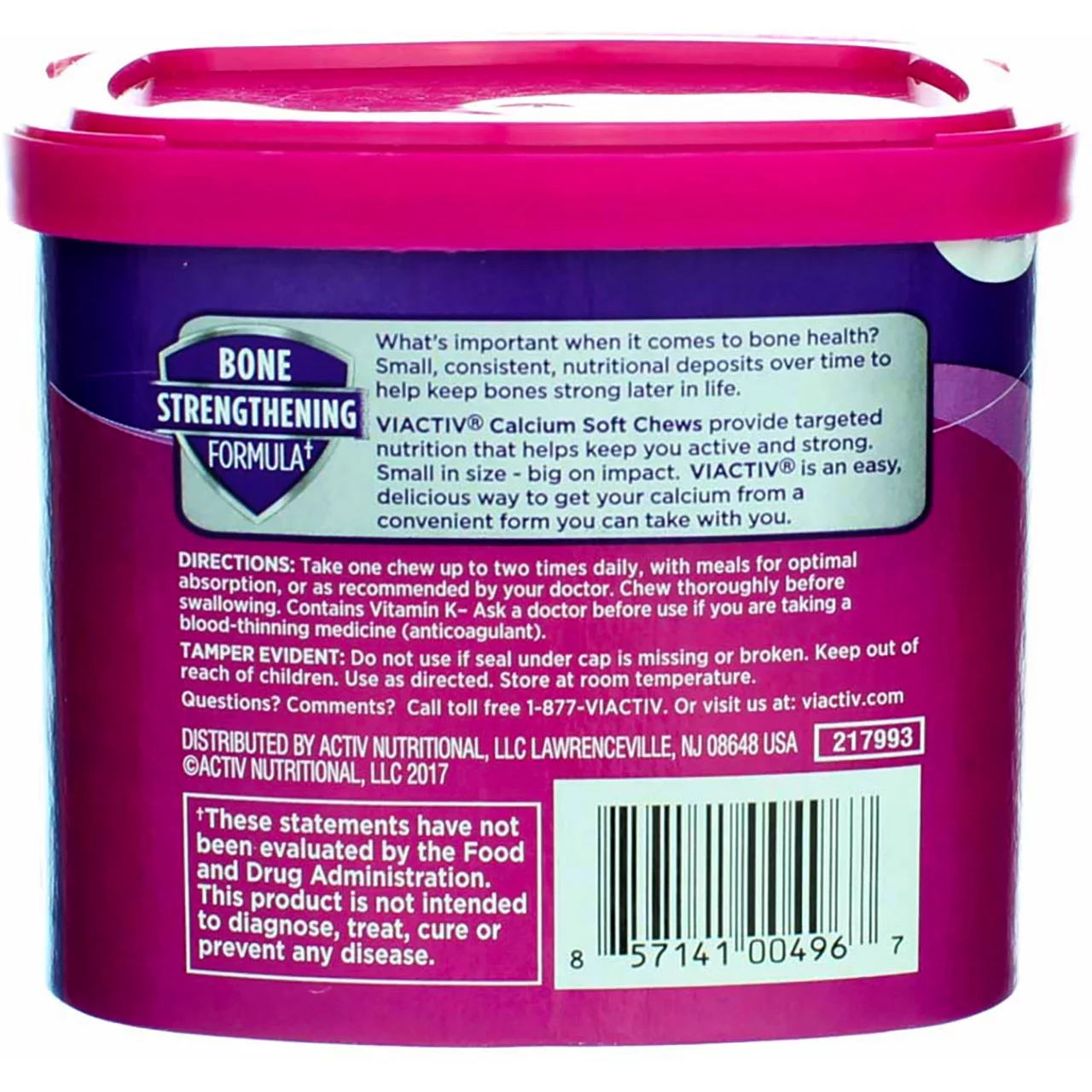 VIACTIV Calcium Soft Chews Caramel 60 Each (Pack of 3)