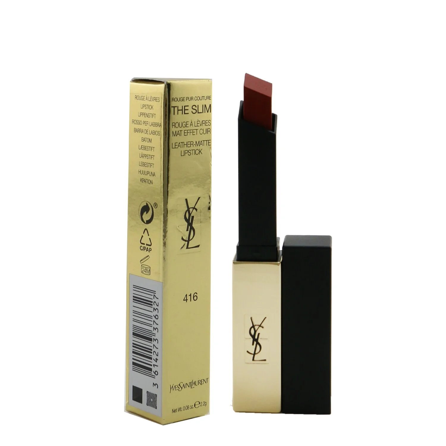 Yves Saint Laurent Rouge Pur Couture The Slim Leather Matte Lipstick - # 32 Rouge Rage  2.2g/0.08oz