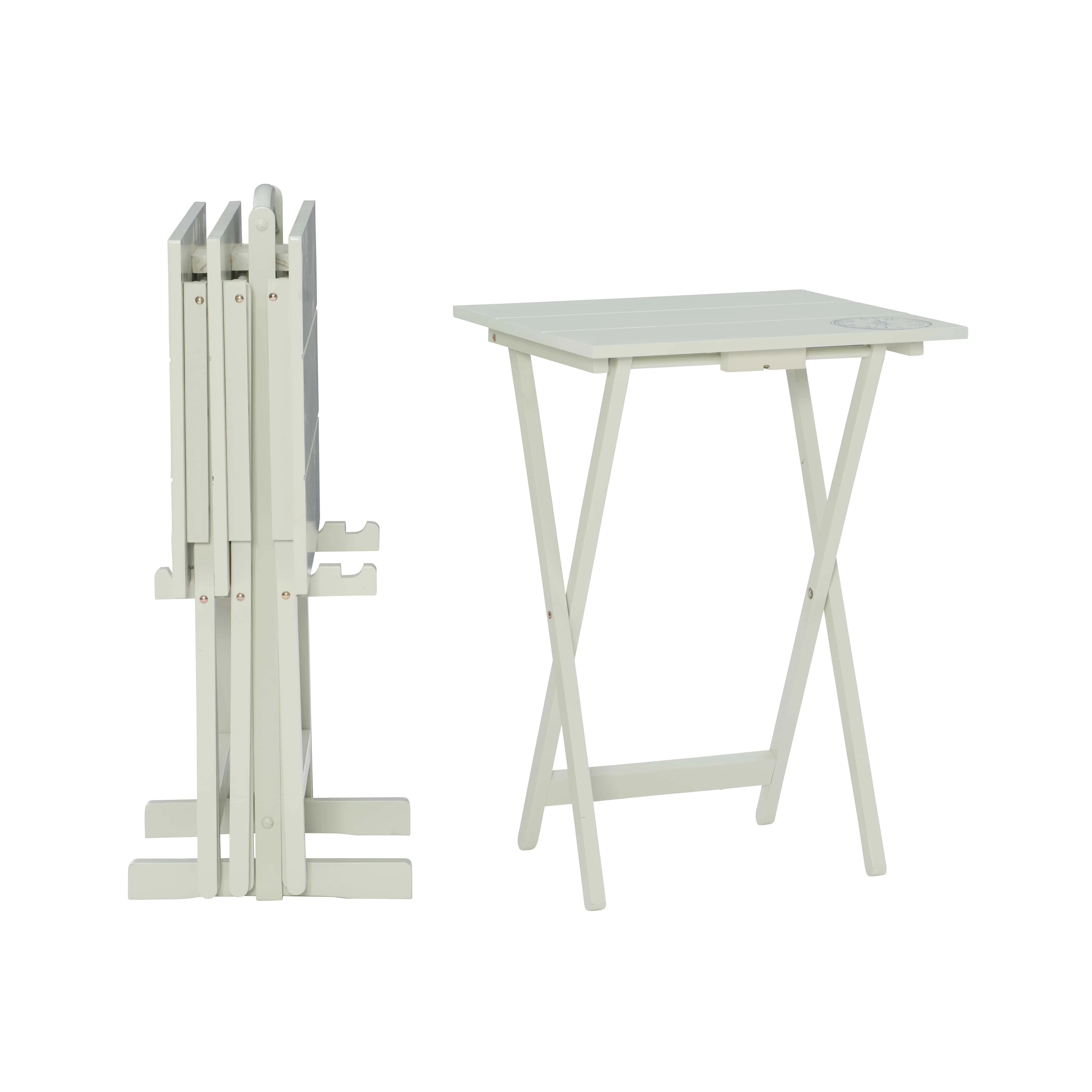 Linon Girard Folding Tray Table Set, 26.38