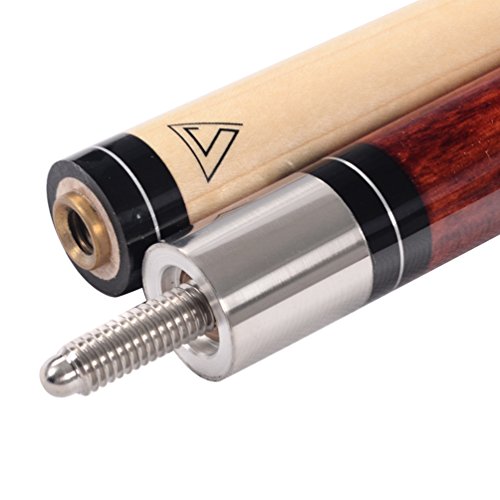 CUESOUL House Bar Pool Cue Sticks,Two Cue Sticks + 2x2 Pool Cue Case Hard