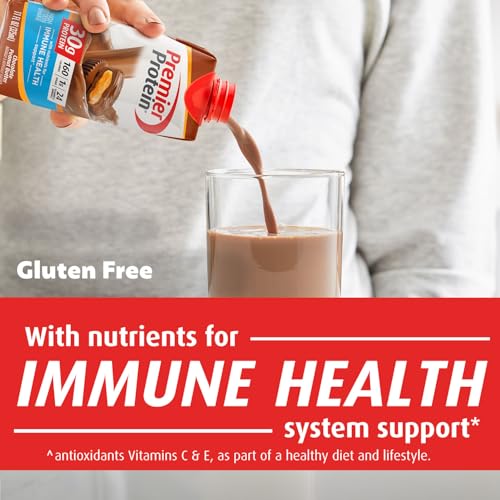 Premier Protein Protein Shake, Cafe Latte, 30g Protein, 1g Sugar, 11 fl oz Pack of 12