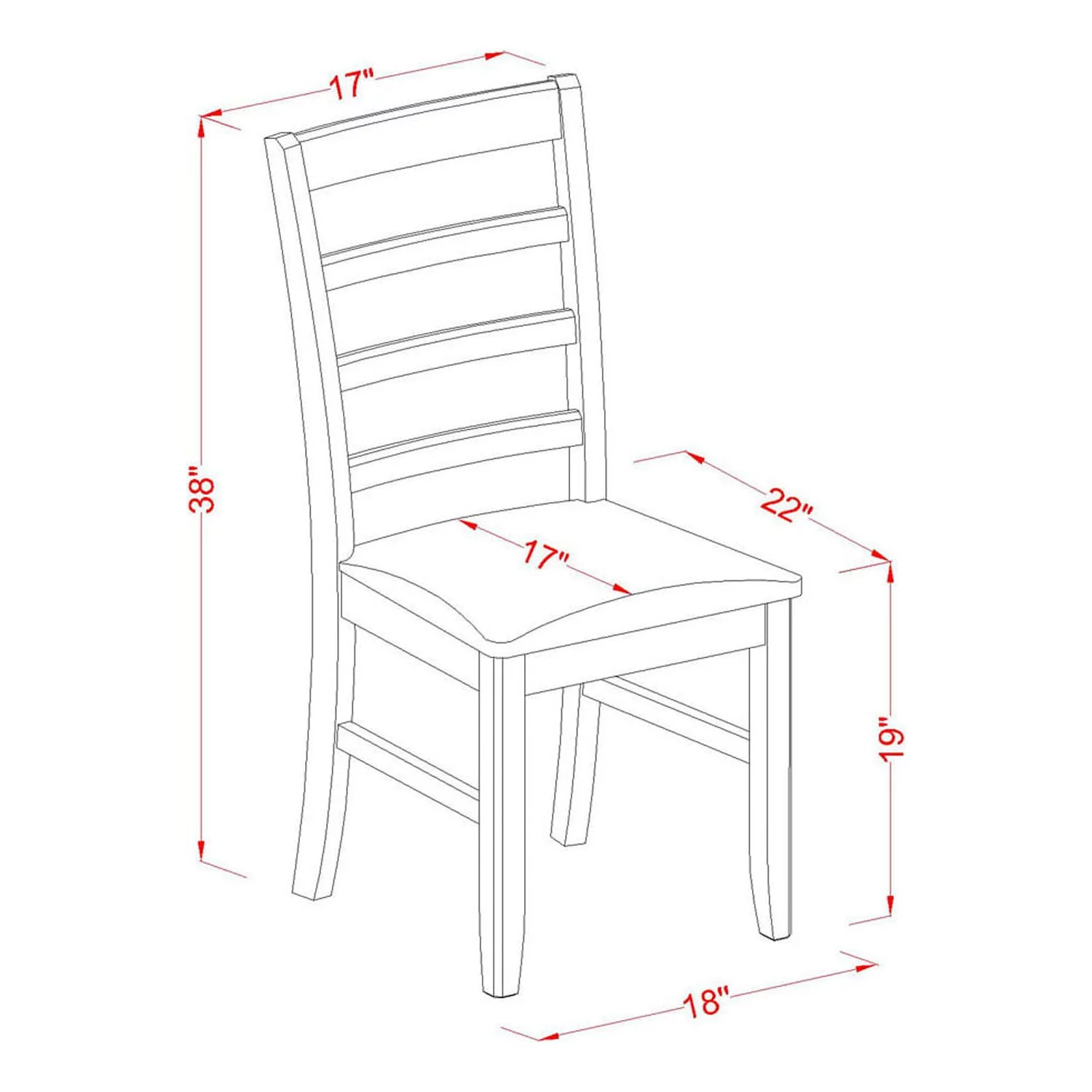 East West Furniture  7 Piece Dining Table Set Consist of an Oval Dining Table and 6 Kitchen Chairs, Black & Cherry(Seat Options) AVPF7-BCH-C