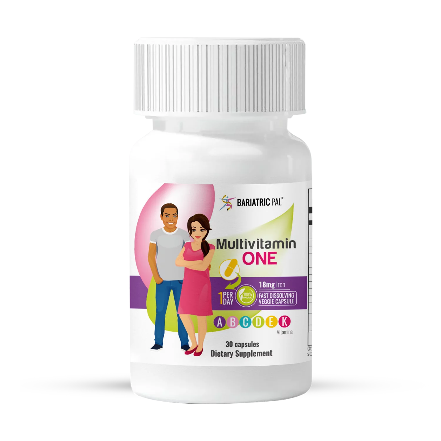 Gastric Bypass Complete Vitamin Pack - Capsules Size: 1-Month Supply, BariatricPal Multivitamin ONE: Capsule with 18mg Iron, BariatricPal Calcium Citrate Soft Chews: Belgian Chocolate Caramel