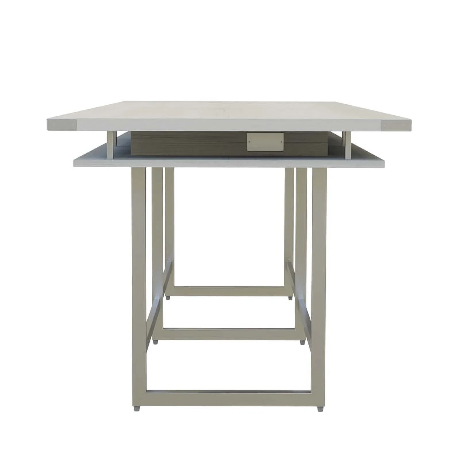 Scranton & Co Conference Table Standing Height - 12' White Ash