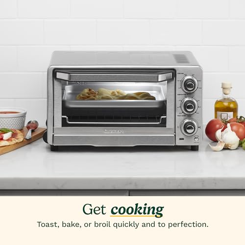 Cuisinart TOB-40N Custom Classic Toaster Oven Broiler, Brushed Stainless and Black