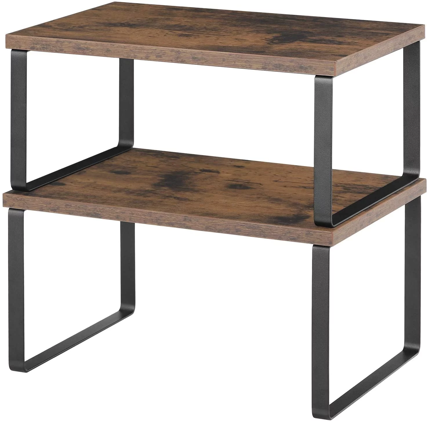 2 Piece Expandable And Stackable Countertop Organizer, Free Assembly Storage Shelves For Kitchens, Cabinets