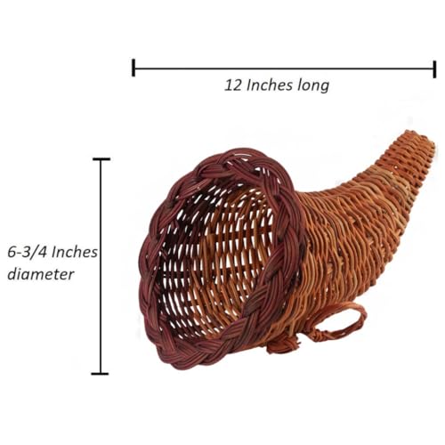 Factory Direct Craft Thanksgiving Cornucopia of Orange Artificial Pumpkins and Gourds with Leaves - Horn of Plenty for Fall Decorating and Displays