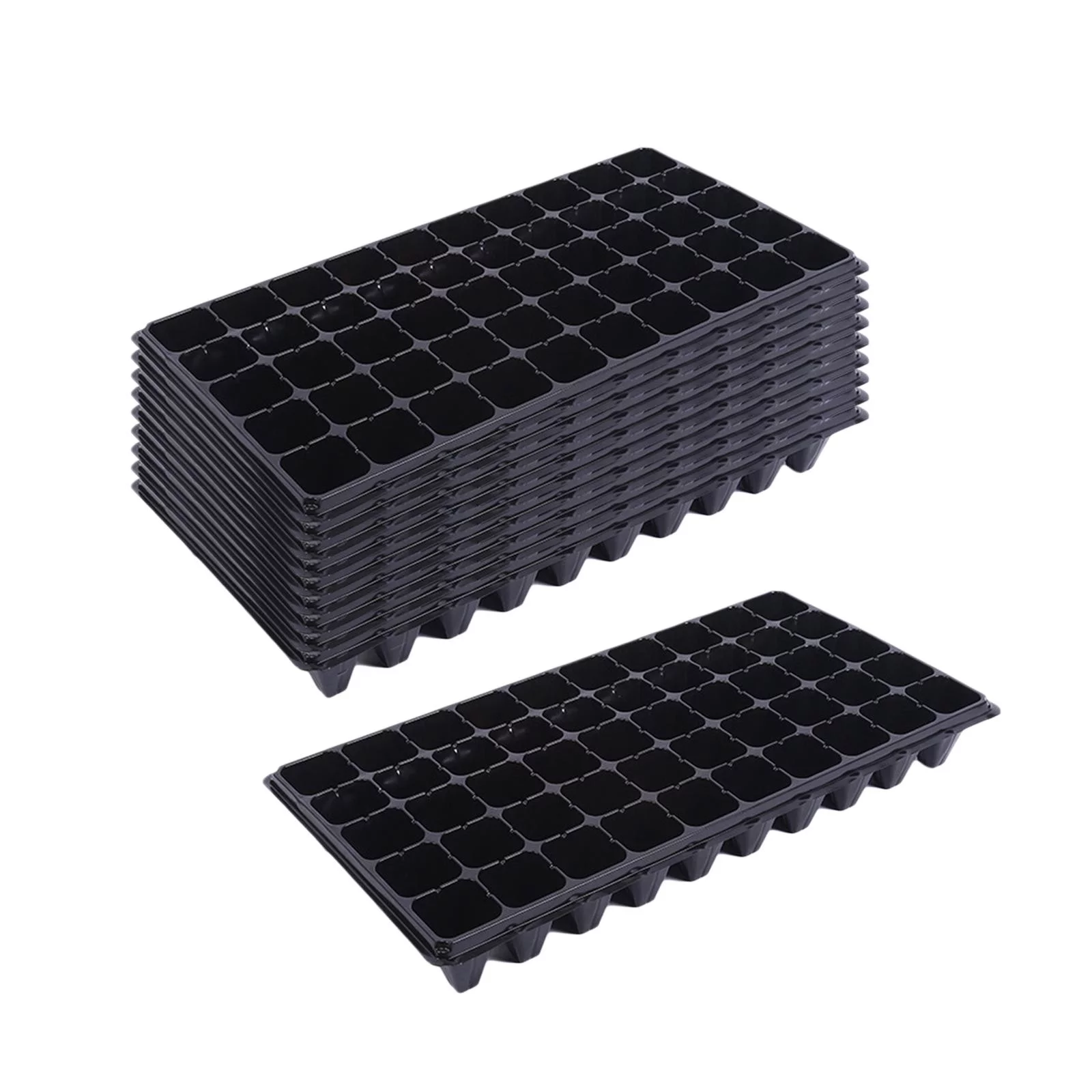10 Pieces Seedling Trays, Seedling Starter Trays,Pet ,Microgreens Trays ,Durable Growing Trays with Holes, Propagation Tray 100g