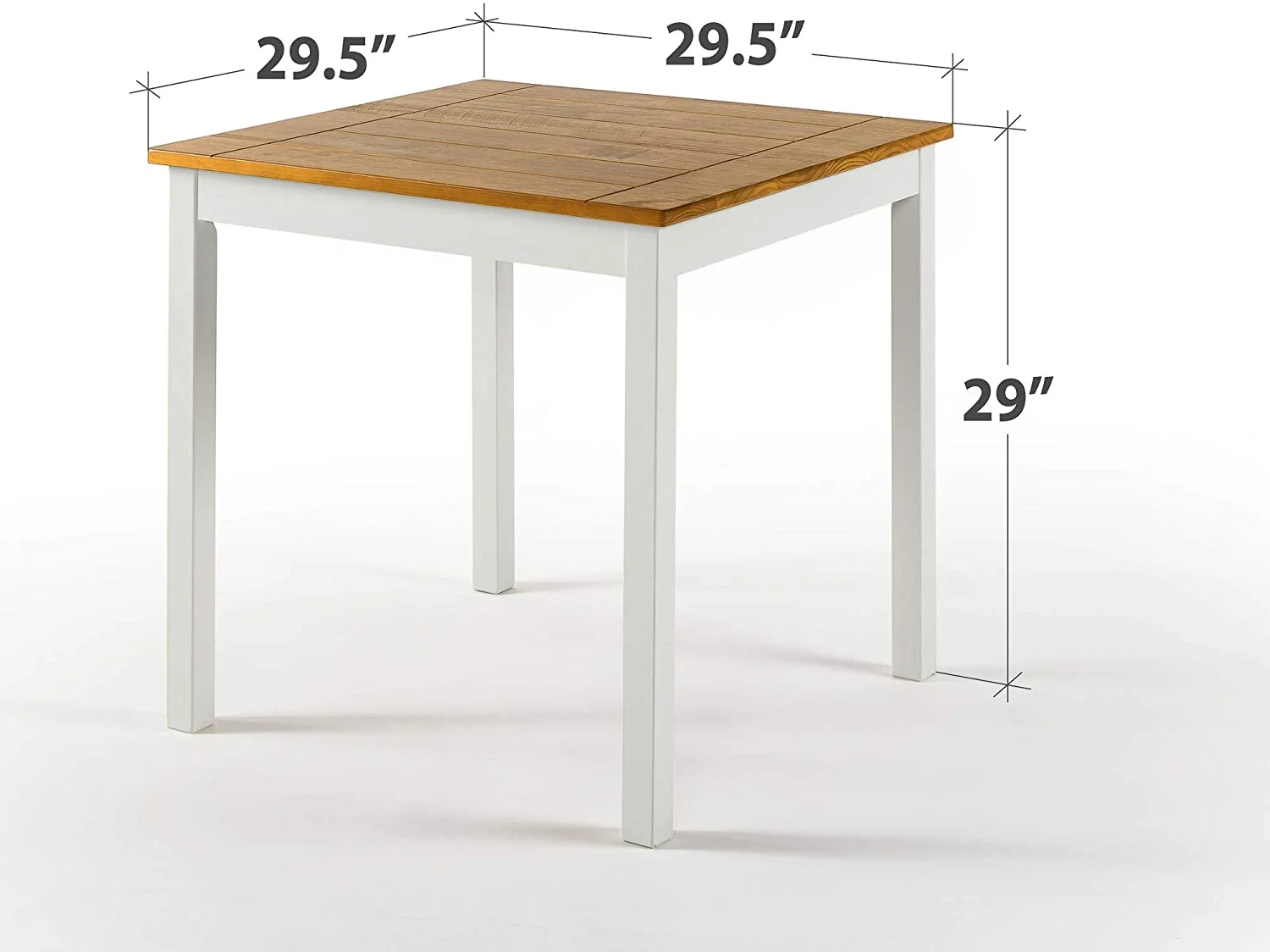 Farmhouse Square Wood Dining Table
