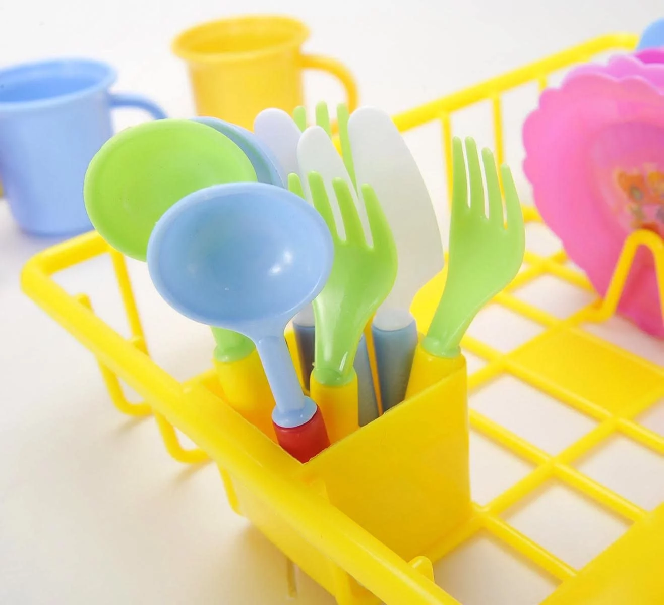 Play Dishes Kitchen Wash And Dry Tea Playset