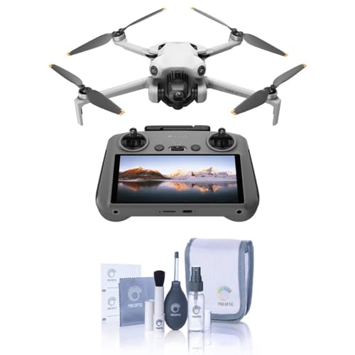 DJI Mini 4 Pro, Folding Mini-Drone with 4K HDR Video Camera for Adults, Under 0.549 lbs/249 g, 34 Mins Flight Time, 20 km Max Video Transmission Distance, Omnidirectional Vision Sensing (Mini 4 Pro Fly More Combo (DJI RC 2))