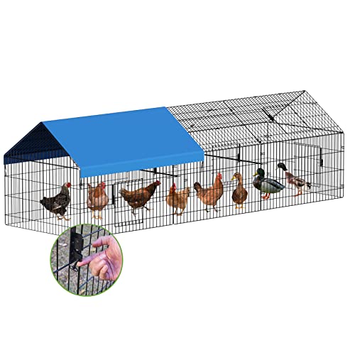 INJOPEXI Metal Chicken Coop 130