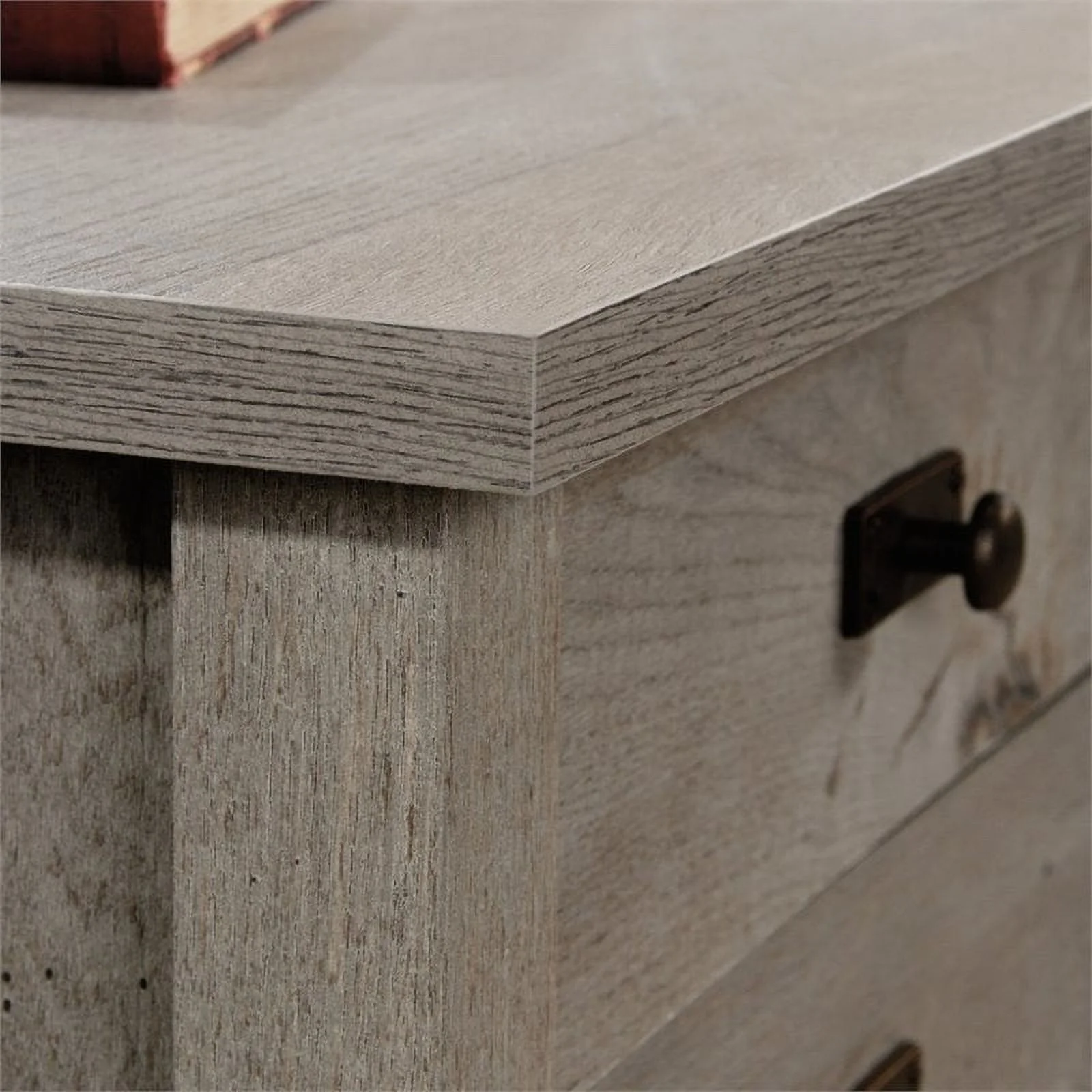 Home Square 3 Piece Set with 3-Shelf Bookcase L-Shape Computer Desk Coffee Table