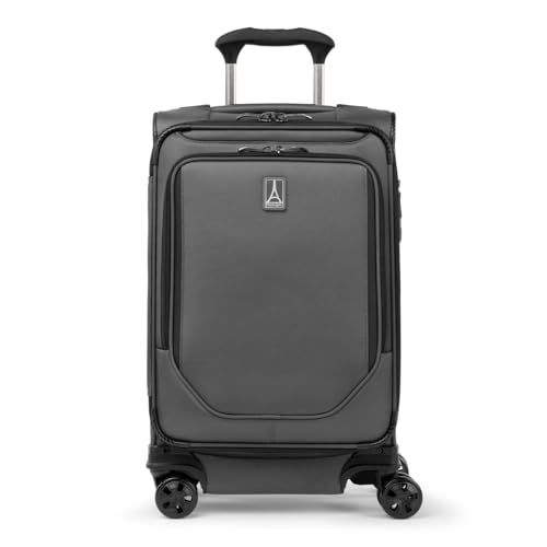 Travelpro Crew Classic Lightweight Softside Expandable Checked Luggage, 8 Wheel Spinner Suitcase, TSA Lock, Men and Women, Checked Large 29-Inch, Patriot Blue