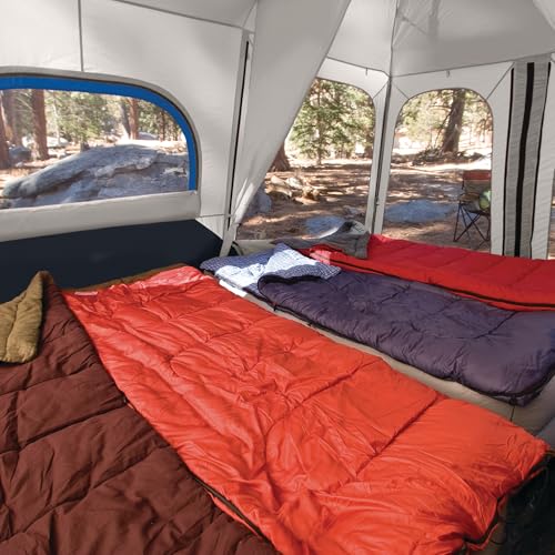 Coleman Instant Tent with 1-Minute Setup, 4/6/8/10 Person Tent with Pre-Attached Poles, Air Vent, & Carry Bag