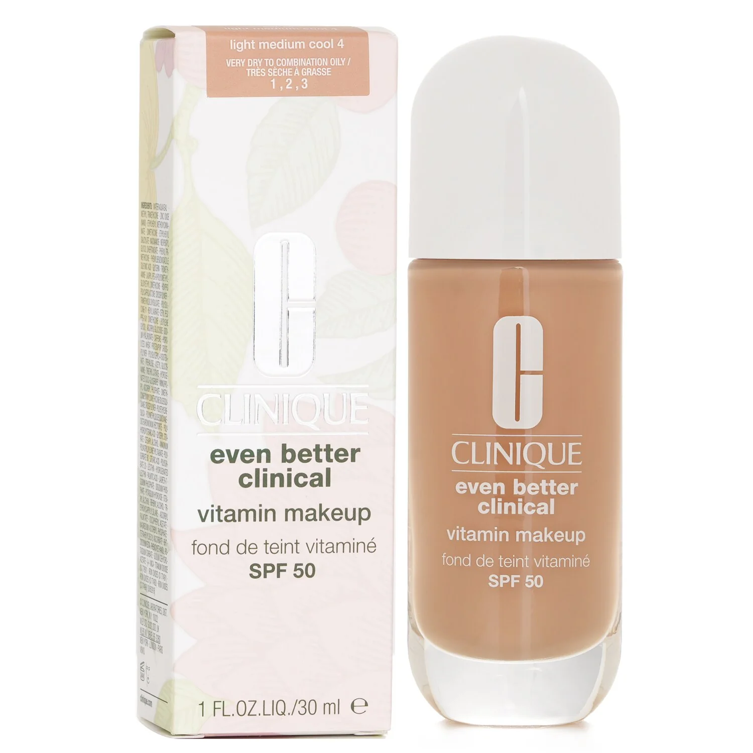 Clinique Even Better Clinical Vitamin MakeUp Foundation SPF 50 - # 4 Medium Cool  30ml