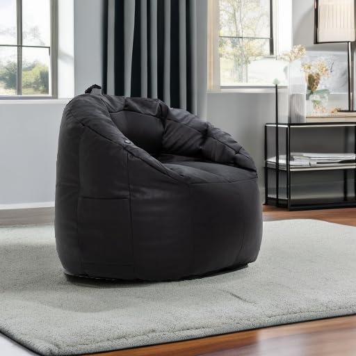 Big Joe Milano Lenox Denim Cobalt Beanbag Chair