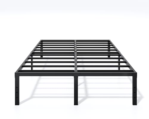 Metal Bed Frame Full Size - 14 Inch Heavy-Duty Full Platform Bed Frame No Box Spring Needed, Easy Assembly, Noise-Free, Sturdy Mattress Foundation, Underbed Storage Space