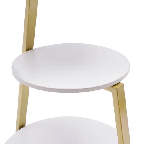 3-Tier End Table Living Room Sofa Side Snack Table Coffee Tray Under Sofa Table