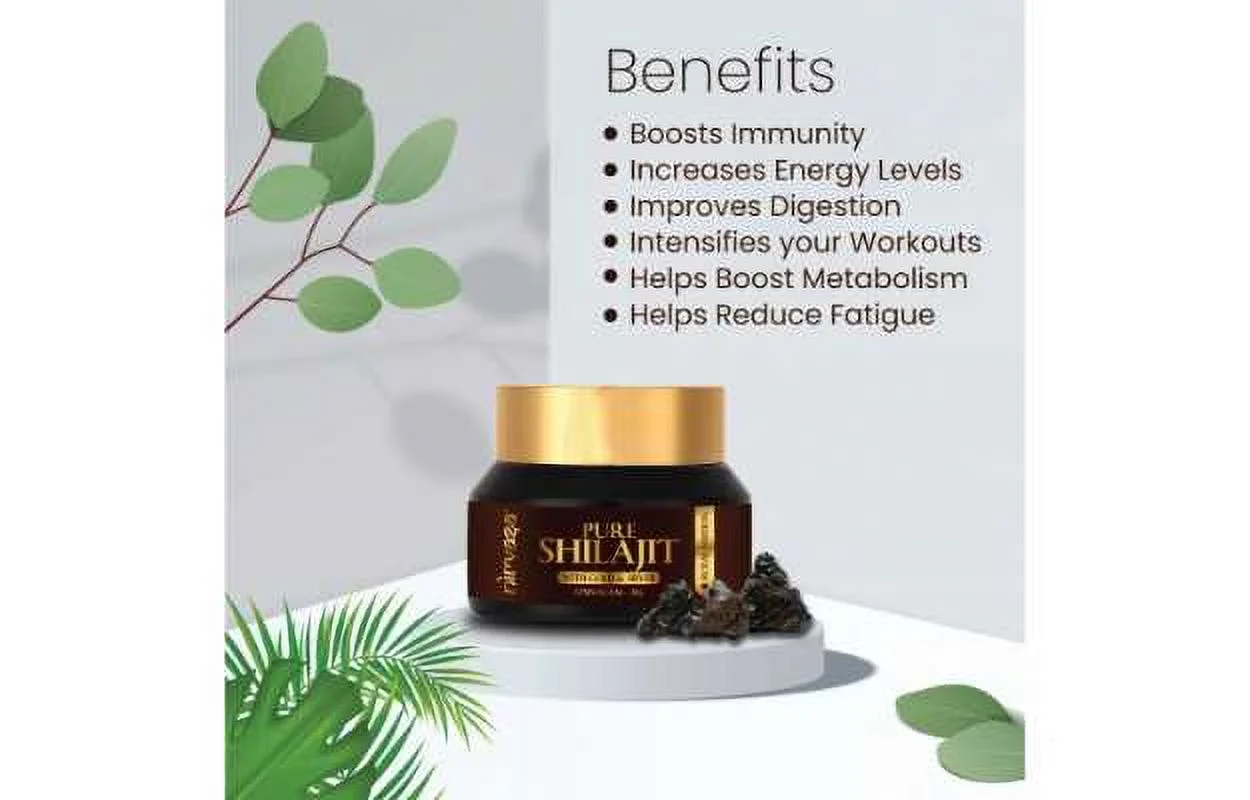 NIRVASA Pure Shilajit Resin 20gm Increases energy levels boosts immunity